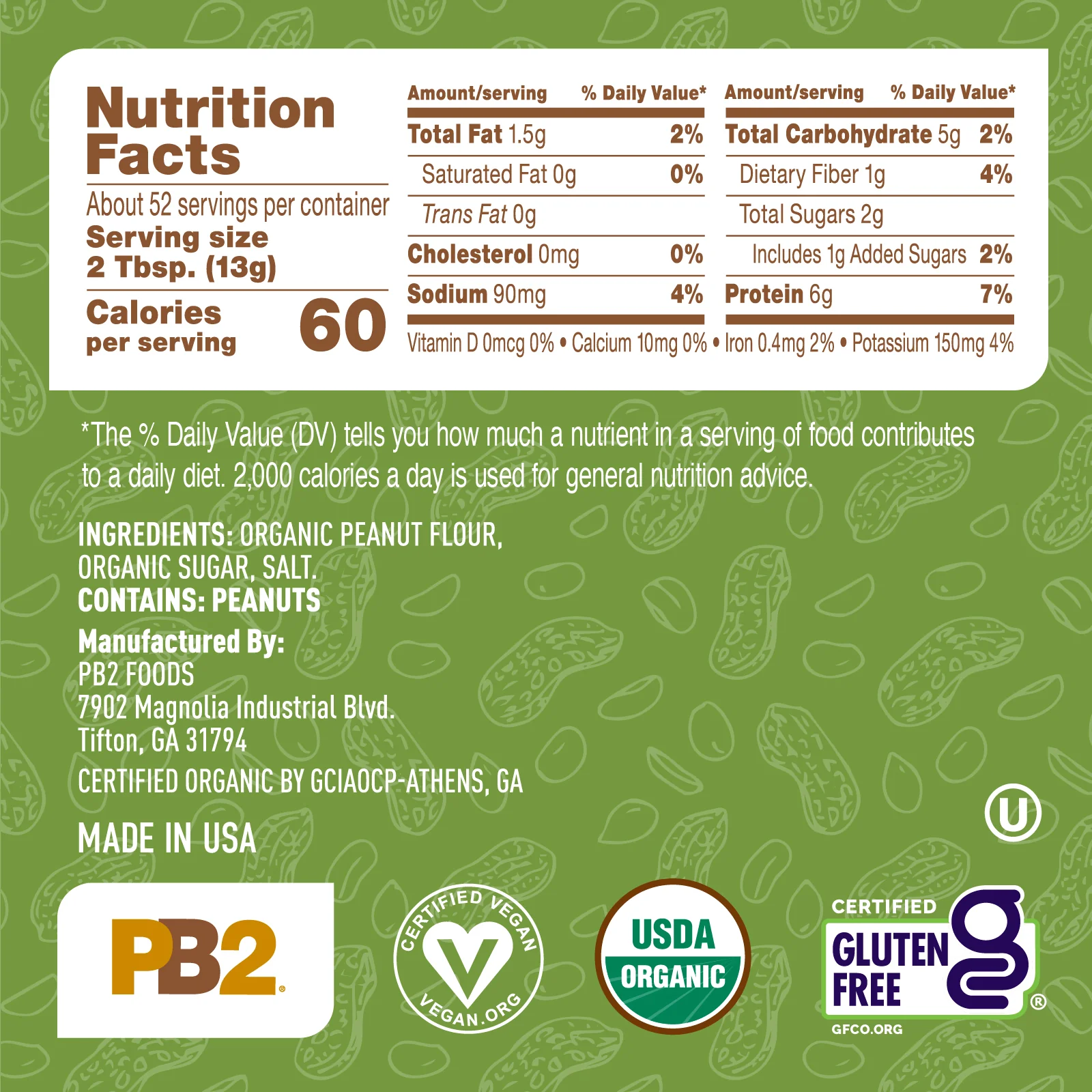 PB2 - Powdered Peanut Butter - Organic - Image 3