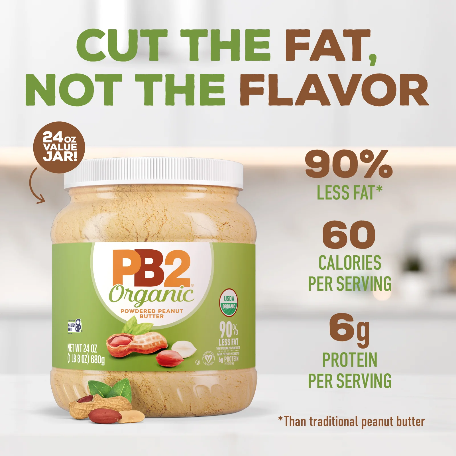 PB2 - Powdered Peanut Butter - Organic - Image 4
